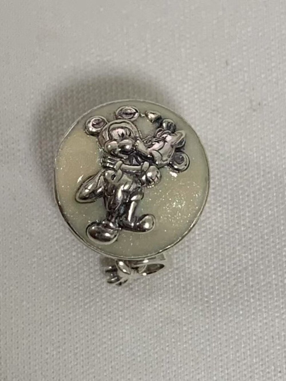 Pandora Disney Mickey Mouse & Minnie Mouse Eternal Love Charm, S925 Silver